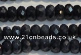 CRZ976 15.5 inches 4*6mm faceted rondelle A grade sapphire beads