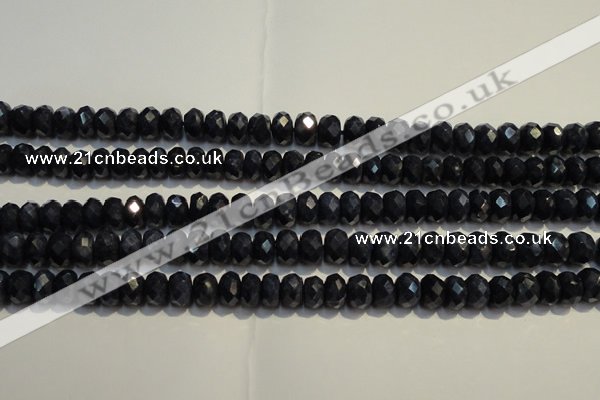 CRZ977 15.5 inches 5*7mm faceted rondelle A grade sapphire beads