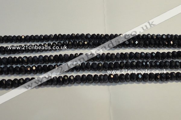 CRZ979 15.5 inches 3*5mm faceted rondelle A+ grade sapphire beads