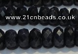 CRZ981 15.5 inches 5*7mm faceted rondelle A+ grade sapphire beads