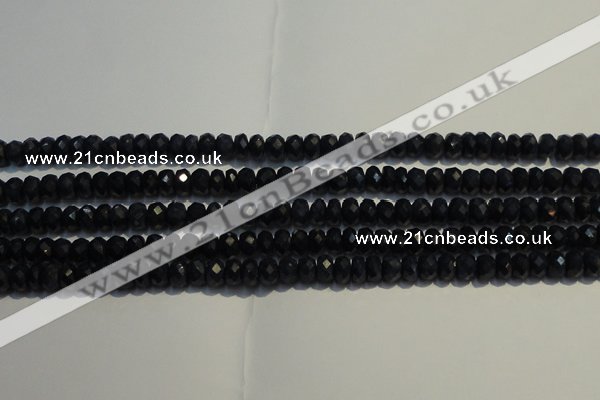 CRZ983 15.5 inches 3*5mm faceted rondelle AA grade sapphire beads