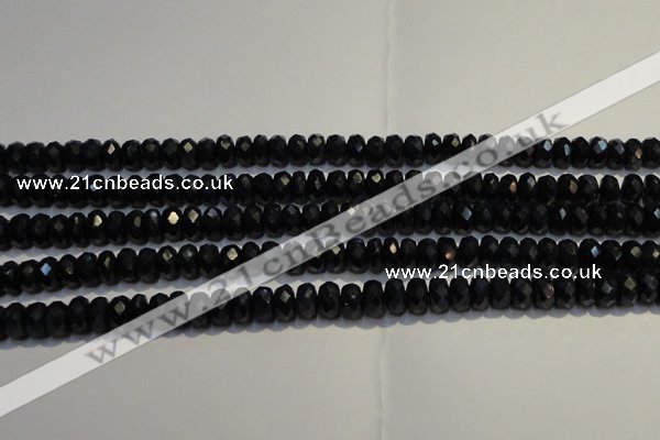 CRZ984 15.5 inches 4*6mm faceted rondelle AA grade sapphire beads