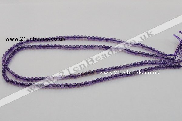 CSA01 15.5 inches 4mm round synthetic amethyst beads wholesale