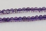 CSA02 15.5 inches 5mm round synthetic amethyst beads wholesale