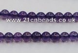 CSA03 15.5 inches 6mm round synthetic amethyst beads wholesale