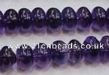 CSA09 15.5 inches 8*12mm rondelle synthetic amethyst beads wholesale