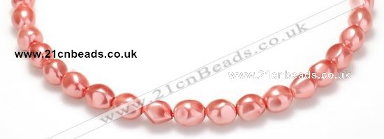 CSB01 16 inches 8*12mm nugget shell pearl beads Wholesale