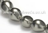 CSB02 16 inches 12*16mm nugget shell pearl beads Wholesale