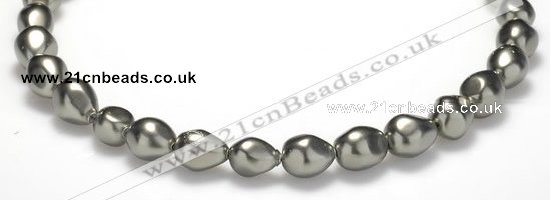 CSB02 16 inches 12*16mm nugget shell pearl beads Wholesale