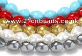 CSB05 16 inches 16*20mm nugget shell pearl beads Wholesale