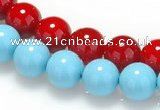 CSB08 16 inches 12mm round shell pearl beads Wholesale