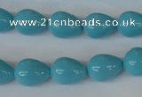 CSB105 15.5 inches 10*13mm teardrop shell pearl beads wholesale