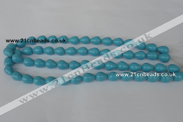 CSB105 15.5 inches 10*13mm teardrop shell pearl beads wholesale