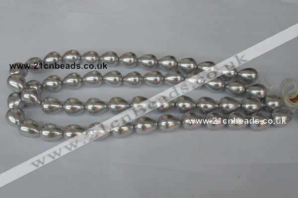 CSB108 15.5 inches 11*15mm teardrop shell pearl beads wholesale