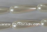 CSB116 15.5 inches 10*30mm teardrop shell pearl beads wholesale