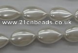 CSB1160 15.5 inches 12*18mm flat teardrop shell pearl beads