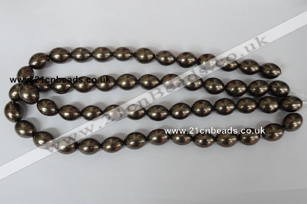 CSB123 15.5 inches 12*15mm rice shell pearl beads wholesale