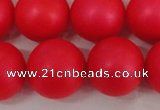 CSB1309 15.5 inches 12mm matte round shell pearl beads wholesale