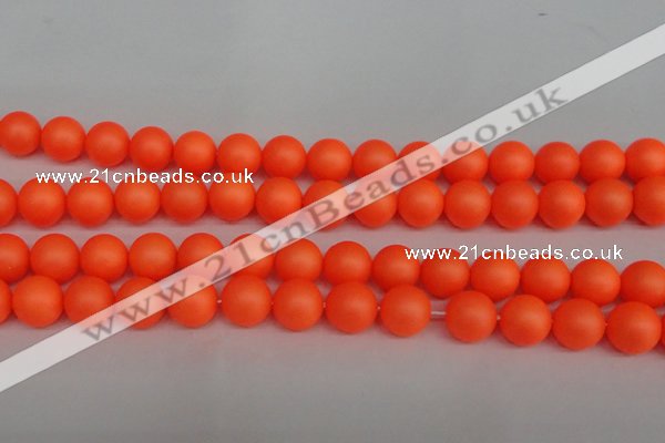 CSB1312 15.5 inches 8mm matte round shell pearl beads wholesale