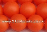 CSB1314 15.5 inches 12mm matte round shell pearl beads wholesale