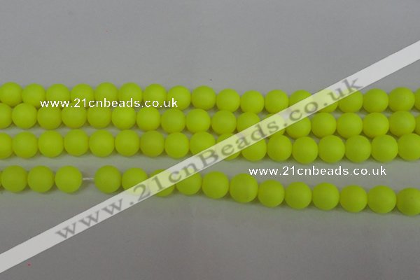 CSB1316 15.5 inches 6mm matte round shell pearl beads wholesale