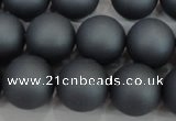 CSB1327 15.5 inches 8mm matte round shell pearl beads wholesale