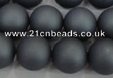 CSB1328 15.5 inches 10mm matte round shell pearl beads wholesale