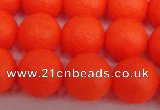 CSB1340 15.5 inches 4mm matte round shell pearl beads wholesale