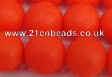 CSB1342 15.5 inches 8mm matte round shell pearl beads wholesale