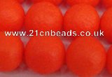 CSB1342 15.5 inches 8mm matte round shell pearl beads wholesale