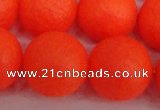 CSB1344 15.5 inches 12mm matte round shell pearl beads wholesale