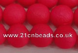 CSB1346 15.5 inches 6mm matte round shell pearl beads wholesale