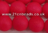 CSB1347 15.5 inches 8mm matte round shell pearl beads wholesale