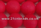 CSB1348 15.5 inches 10mm matte round shell pearl beads wholesale