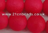 CSB1349 15.5 inches 12mm matte round shell pearl beads wholesale