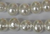 CSB135 15.5 inches 12*15mm – 13*16mm oval shell pearl beads