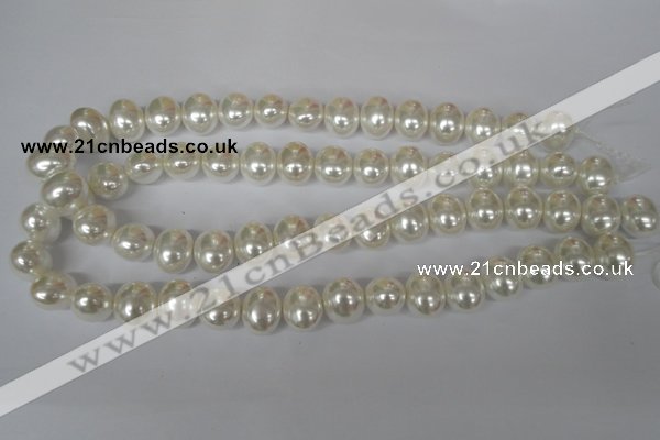 CSB135 15.5 inches 12*15mm – 13*16mm oval shell pearl beads