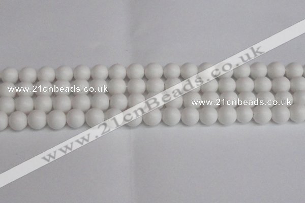 CSB1353 15.5 inches 10mm matte round shell pearl beads wholesale