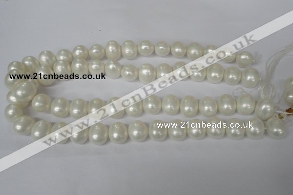 CSB136 15.5 inches 12*15mm – 13*16mm oval shell pearl beads