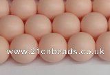 CSB1369 15.5 inches 12mm matte round shell pearl beads wholesale