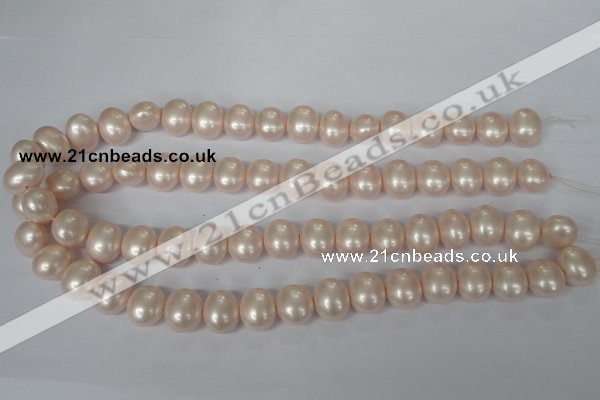 CSB137 15.5 inches 12*15mm – 13*16mm oval shell pearl beads