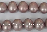 CSB138 15.5 inches 12*15mm – 13*16mm oval shell pearl beads