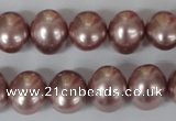 CSB139 15.5 inches 12*15mm – 13*16mm oval shell pearl beads