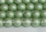 CSB1391 15.5 inches 6mm matte round shell pearl beads wholesale