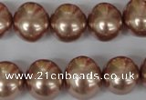 CSB141 15.5 inches 12*15mm – 13*16mm oval shell pearl beads