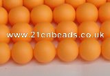 CSB1421 15.5 inches 6mm matte round shell pearl beads wholesale