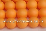 CSB1423 15.5 inches 10mm matte round shell pearl beads wholesale