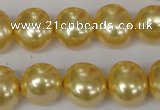 CSB143 15.5 inches 12*15mm – 13*16mm oval shell pearl beads