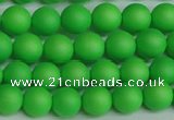 CSB1431 15.5 inches 6mm matte round shell pearl beads wholesale