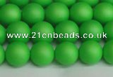 CSB1432 15.5 inches 8mm matte round shell pearl beads wholesale